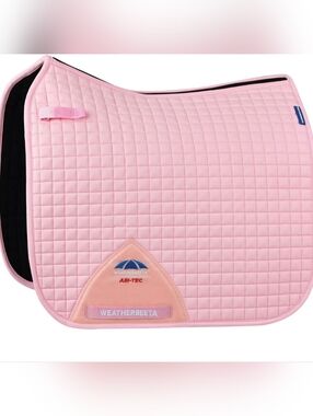 WeatherBeeta Prime Air-Tec Dressage Saddle Pad, Light Pink, Large